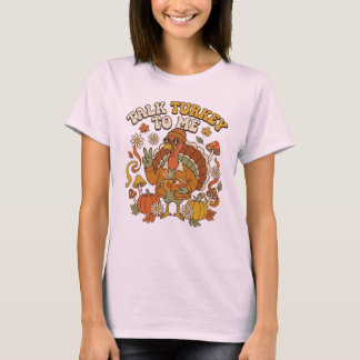 Groovy Turkey Autumn Coffee Break T-Shirt