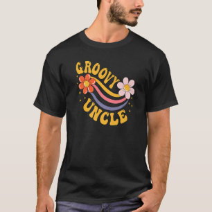 Groovy Uncle 70s Aesthetic Nostalgia 1970's Retro  T-Shirt