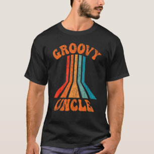 Groovy Uncle 70s Aesthetic Nostalgia 1970's Retro T-Shirt