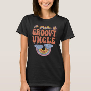 Groovy Uncle 70s Aesthetic Nostalgia 1970's Retro T-Shirt