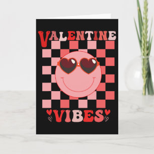 Groovy Valentine Vibes Retro Love Valentine's Day  Card