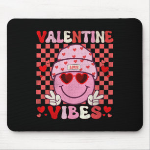 Groovy Valentine Vibes Valentines Day Shirts For G Mouse Pad
