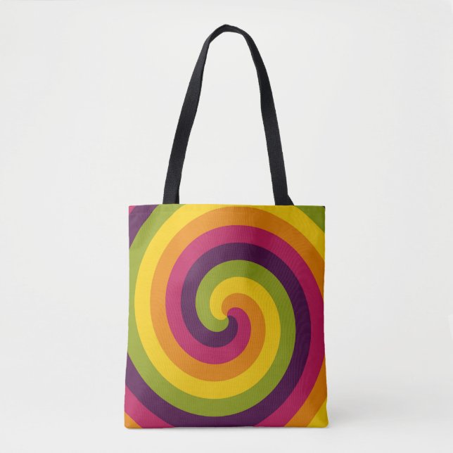 Groovy Vortex Tote Bag (Front)