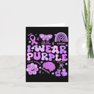 Groovy Wear Purple Support Epilepsy Awareness Day Card