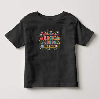 Groovy Welcome Back to School 2026-2027 Teacher  Toddler T-shirt
