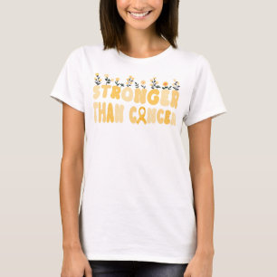 groovy wildflower stronger than appendix cancer	 T-Shirt