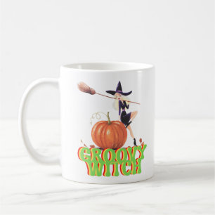 GROOVY WITCH funny Halloween witches Coffee Mug