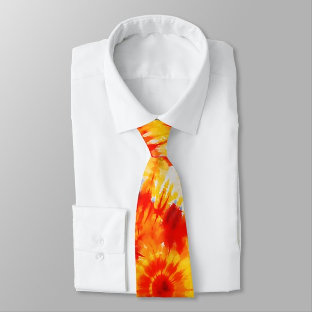 Groovy Yellow & Orange Tie Dye (Tied)