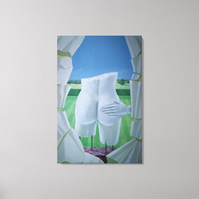 Groping Statues Canvas Print (Front)