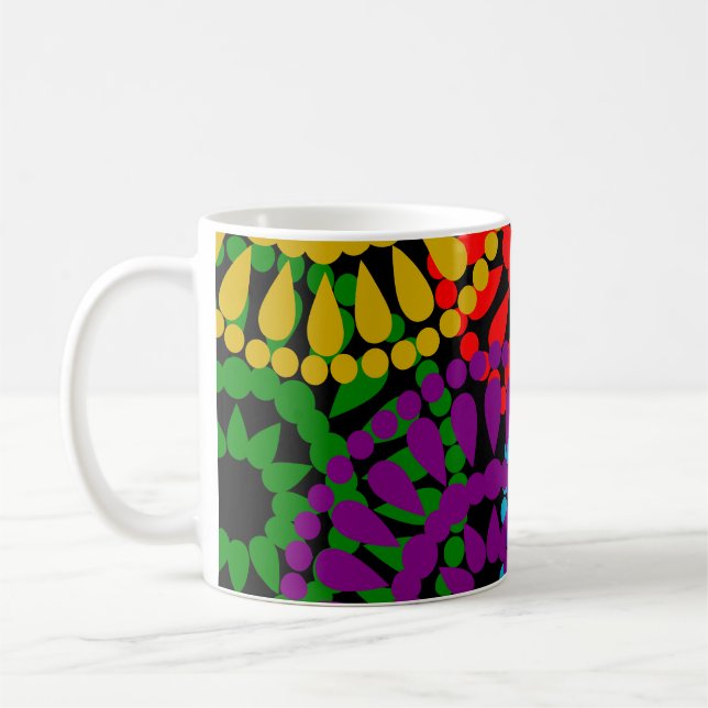 Gros cercles de café Mug (Gauche)