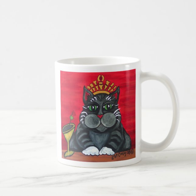Gros chat avec la tasse de Martini (Droite)