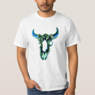Gros crâne avec cornes - T-shirt