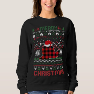 Gros Escargot laide Noël Rouge Lights Sweat