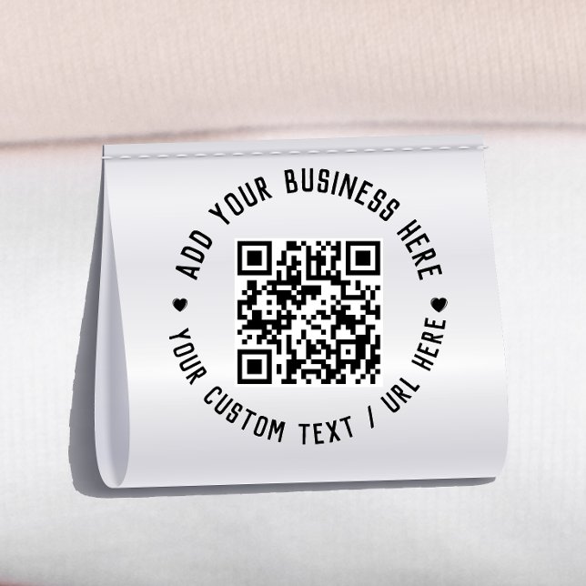 Gros-grain étiquettes de ruban de code QR étanches (Créateur téléchargé)
