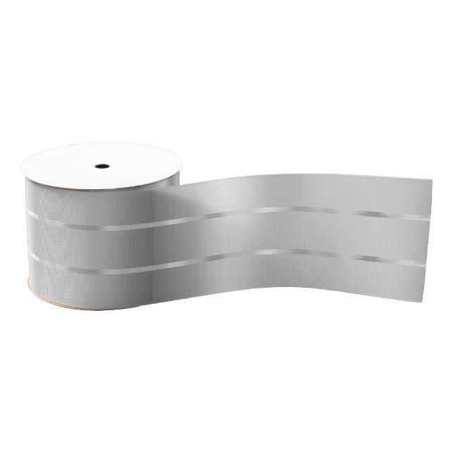 Gros-grain Fête de mariage avec un ruban argenté (Bobine)