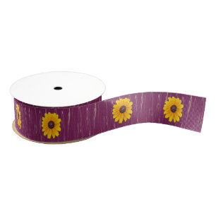 Gros-grain Fleur jaune Photo Grosgrain Ruban
