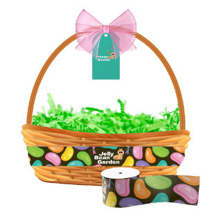 Gros-grain Grand ruban de Pâques Jardin de Jelly Bean