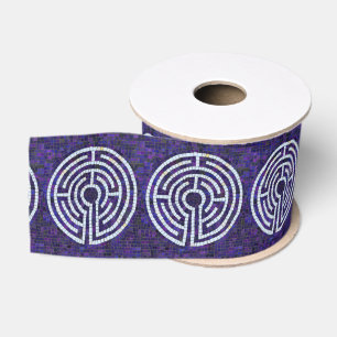 Gros-grain LABYRINTHE VIII Ruban Grosgrain de 7,62 cm de larg