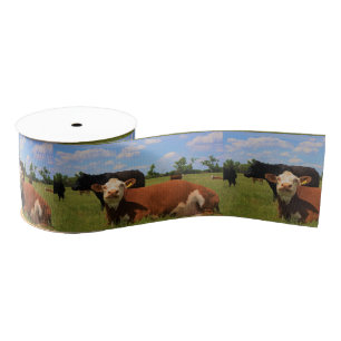 Gros-grain Le ruban de la vache à pays du Kansas