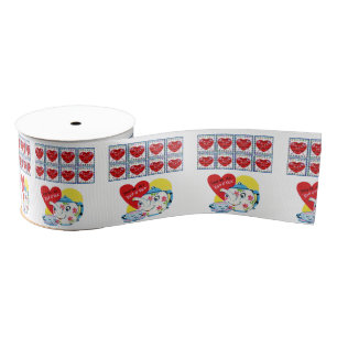 Gros-grain les valentines aiment le ruban