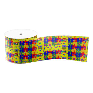Gros-grain puzzles décoratifs en ruban
