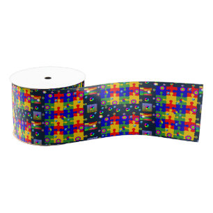 Gros-grain puzzles décoratifs en ruban