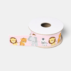 Gros-grain Rose de ruban de jungle