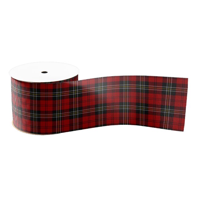 Gros-grain Ruban - Clan Macpherson Tartan Rouge (Bobine)