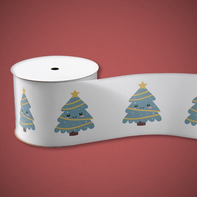 Gros-grain Ruban d'arbre de Noël mignon (Cute Christmas Tree Ribbon)