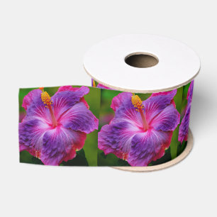 Gros-grain Ruban de fleurs Hibiscus