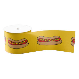 Gros-grain ruban de hot-dogs