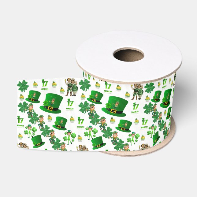 Gros-grain Ruban de la Saint Patrick (Bobine)