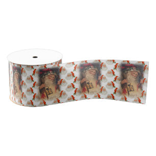 Gros-grain Ruban décoratif de Noël, Père Noël