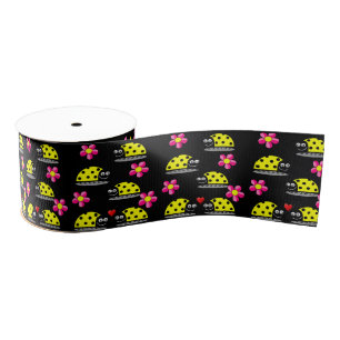 Gros-grain ruban décoratif enfants ladybugs