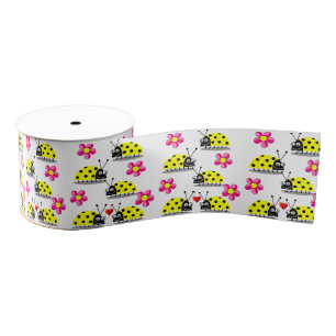 Gros-grain ruban décoratif enfants ladybugs