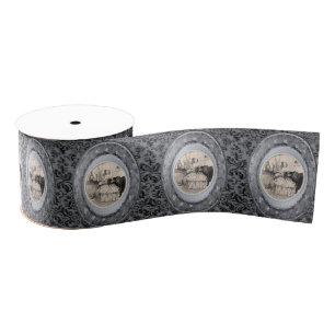 Gros-grain ruban décoratif femme vintage miroir