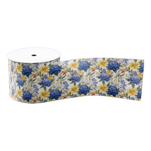 Gros-grain Ruban d'impression florale