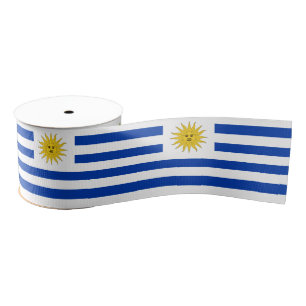 Gros-grain Ruban du drapeau uruguayen, patriotes uruguayens/s