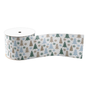 Gros-grain Ruban Grosgrain des arbres de vacances