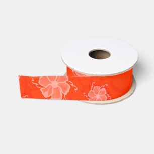 Gros-grain Ruban Grosgrain Monochrome FTF en Orange
