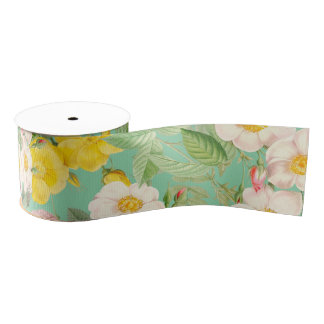 Gros-grain Ruban Grosgrain Rose Sauvage Vintage