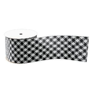 Gros-grain Ruban Houndstooth Grosgrain