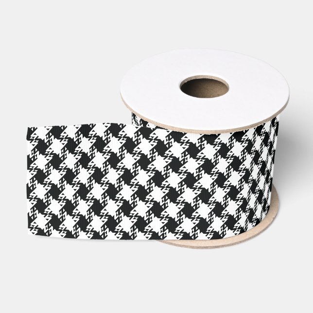 Gros-grain Ruban Houndstooth Grosgrain (Bobine)