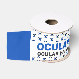 Gros-grain Ruban Motif de sensibilisation au mélanome oculair