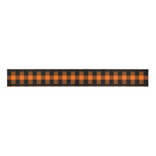 Gros-grain Ruban orange d'Halloween et ruban noir