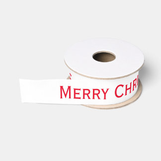 Gros-grain Ruban rouge Joyeux Noël