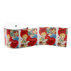 Gros-grain véntines de ruban décoratif amour