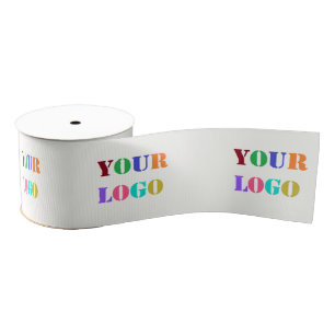 Gros-grain Votre modèle de ruban promotionnel à logo personna