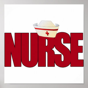 GROS INFIRMIER ROUGE AVEC POSTER CASQUETTE INFIRMI