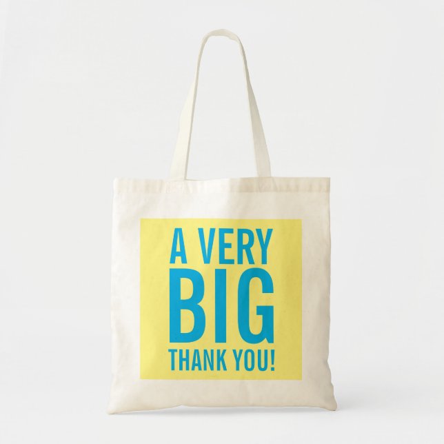 Gros merci sacs fourre-tout pour les faveurs et ca (Devant)
